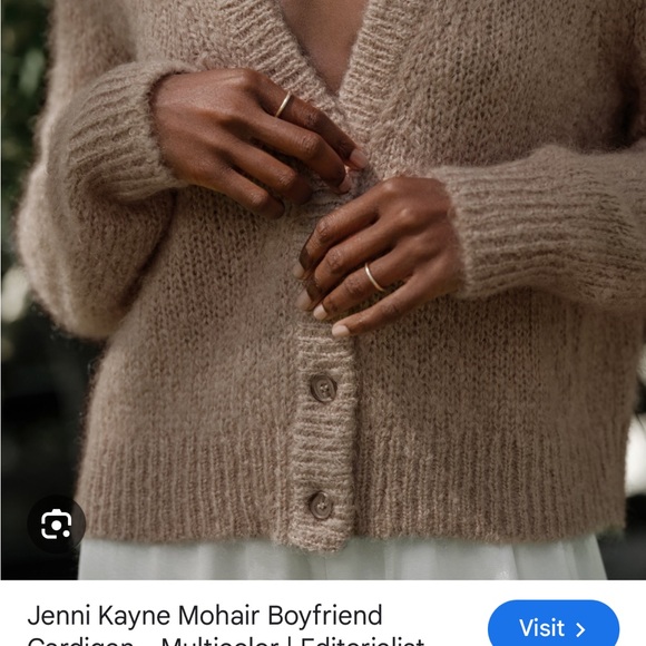 Jenni Kayne Sweaters - Jenni Kayne Cozy Mohair Cardigan - Tan